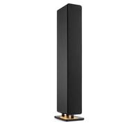 Audizio Arco - Altoparlante da pavimento attivo, Bluetooth 5.4 e DAB Radio, 160 Watt, HiFi e sistema audio home cinema, luce ambientale, USB, AUX, Optical, telecomando - nero