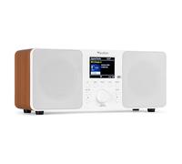 Audizio Genua DAB Radio con Bluetooth, scansione automatica, facile da usare, bianco