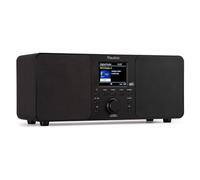 Audizio Genua DAB Radio con Bluetooth - Stereo DAB Plus Radio con telecomando, 60 slot di memoria, Auto Scan, Line-Out, USB, ideale per casa e in viaggio, facile da usare, nero
