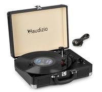 Audizio RP114BK (102.041) Giradischi valigetta altoparlanti 10W RMS e USB, Nero