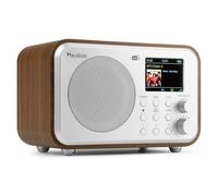 Audizio Milan DAB Radio con Bluetooth, batteria da 10 ore, radio 2000 mAh, radio sveglia con timer, line-out, FM, ricerca automatica, 40 spazi di memoria, radio digitale mobile DAB Plus, radio da