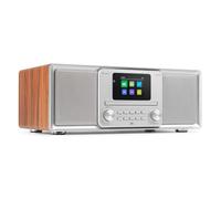Audizio Palmi - Radio DAB con lettore CD, impianto stereo da 60 Watt con Bluetooth 5.0, USB e equalizzatore, sveglia e timer di sonno, radio DAB con telecomando e display a colori da 2,4", dimmerabile