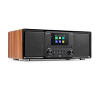 Audizio Palmi - Radio DAB con lettore CD, impianto stereo da 60 Watt con Bluetooth 5.0, USB e equalizzatore, sveglia e timer di sonno, radio DAB con telecomando e display a colori da 2,4", dimmerabile