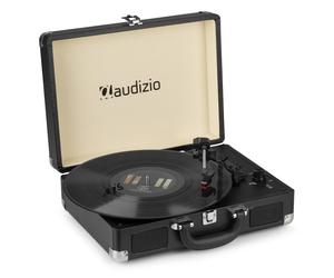 Audizio RP114BK (102.041) Giradischi valigetta altoparlanti 10W RMS e USB, Nero
