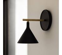 Audo Copenhagen Applique a LED Audo Cast Sconce, nero, IP44, dimmerabile Audo Copenhagen