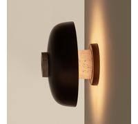 Audo Copenhagen Applique a LED Audo Reverse, sabbia/bronzo, Ø 24 cm, dimmer ruotante Audo Copenhagen
