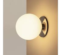Audo Copenhagen Audo TR Bulb, applique, acciaio vetro, bianco. Ø 20 cm Audo Copenhagen