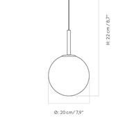 Audo Copenhagen Audo TR Bulb LED sospeso 1 luce ottone/opale satin Audo Copenhagen