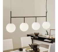 Audo Copenhagen Audo TR Bulb LED sospeso 4 luci nero/opale satin Audo Copenhagen