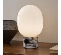 Audo Copenhagen Lampada da tavolo Audo JWDA, 32 cm, bianca, marmo, vetro Audo Copenhagen