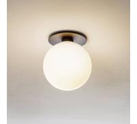 Audo Copenhagen Plafoniera LED Audo TR Bulb, nero/opale, 22 cm, dimmerabile Audo Copenhagen