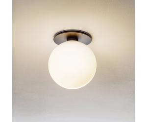 Audo Copenhagen Plafoniera LED Audo TR Bulb, nero/opale, 22 cm, dimmerabile Audo Copenhagen