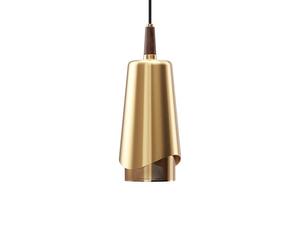 Audo Umanoff Lampadario Ottone/Noce