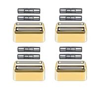 AUDOC testine di ricambio compatibili con BaByliss Foil Shaver (Gold/4)
