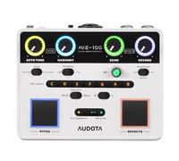 AUDOTA AVE-100 - Processore vocale multieffetto, tripla cancellazione intelligente del loop, interfaccia audio OTG per cantanti, podcaster, live streaming e home studio