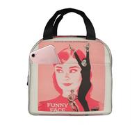 Audrey Hepburn Sacchetto Isolato per Il Pranzo per Bambini Scuola Cooler Termico Scatola per Alimenti Tote A Tenuta Stagna Lunch Box Contenitore