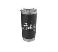 Audrey Nome Compleanno Bambino Ragazza Donna Personalizzato Audrey Bicchiere termico in acciaio inox doppia parete