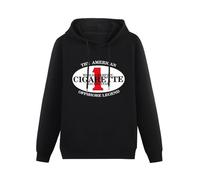 AuduE Mens Cigarette Racing Team Hoody Speedboat Boat Powerboat Engine Logo Top Hoodie Sweatershirt Size L