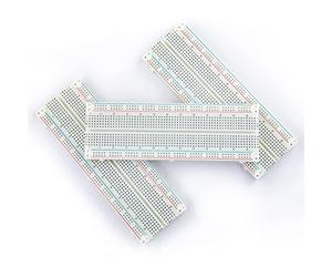 Aueabc 3 Pz Breadboard 830 Punti PCB Board MB-102 Solderless Prototipo Universale PCB Pane Board per Kit FAI DA TE Arduino Proto Raspberry Pi