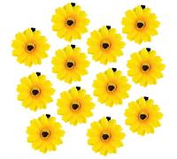 AUEAR, 12 fermagli per capelli a forma di girasole, 4,6 cm con becco d'anatra per capelli, per donne, ragazze, spiaggia, feste, estive