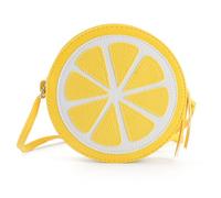 AUEAR, Borsa a tracolla rotonda a forma di frutta e lime, alla moda, per donne e ragazze, colore giallo