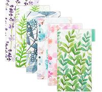 AUEAR, Confezione da 12 divisori colorati a 6 fori, formato A6, per quaderni, agenda, organizer