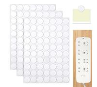AUEFUDQ 210 pezzi Nano, adesivi adesivi su entrambi i lati, adesivi nano extra forti, cuscinetti adesivi rotondi, riutilizzabili, impermeabili, trasparenti, diametro 2 cm, spessore 1 mm