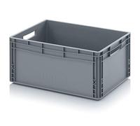 Auer Packaging Contenitore euro, 60 x 40 x 27 euro, impilabile, 60 x 40 x 27 cm, colore: grigio