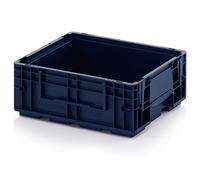 Auer Packaging R-KLT Contenitore 40 x 30 x 14,7 x supporto per piccoli carichi, blu, 40 x 30 x 15 cm, contenitore per euro industriale KLT 4315