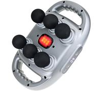 Auerllcy Pistola massaggiante a 6 teste, massaggiatore portatile professionale con 9 modalità e intensità regolabili, per schiena, gambe, vita, fianchi, rilassamento muscolare di tutto il corpo,