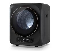 Auertech Stendibiancheria portatile, 850 W, compatto, 5 m, a carico frontale, con vasca in acciaio inox, display LCD (porta rotonda, grigio)