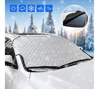 AUERVO Copertura per parabrezza da neve per parabrezza auto, protezione contro neve, ghiaccio, gelo, resistente ai graffi, protezione UV per la maggior parte dei veicoli SUV (142.2 x 91.4 cm)