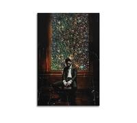 AUEYQWHE Poster artistico da parete con immagine di Kid Cudi con la leggenda di Mr Rager, motivo "Man On The Moon 2", per soggiorno e camera da letto, 30 x 45 cm, senza cornice