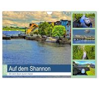 Auf dem Shannon - Mit dem Boot durch Irland (Wandkalender 2026 DIN A4 quer), CALVENDO Monatskalender: Bootsurlaub auf der Grünen Insel
