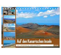 Auf den Kanarischen Inseln (Tischkalender 2026 DIN A5 quer), CALVENDO Monatskalender: Von Lanzarote bis nach La Palma