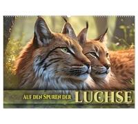 Auf den Spuren der Luchse (Wandkalender 2026 DIN A2 quer), CALVENDO Monatskalender: Stimmungsvolle Bilder einzigartiger Einblicke in das verborgene Reich eines scheuen Jägers