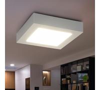 Aufbaupanel Lampada da Soggiorno Plafoniera LED Quadrati Bianco Opale Corridoio [EEK: F]