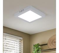 Aufbaupanel Plafoniera Corridoio LED Luci Soggiorno Quadrato Bianco L 21,4 CM [EEK: E]
