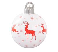 Aufblasbare Weihnachtskugel - 21.65 Inches PVC Christbaumschmuck | Langlebig Leicht - 120g Große Weihnachtsdeko Kugel Mit Guter Visueller Wirkung Perfekt Für Außen Innen Und Festliche Gartendek