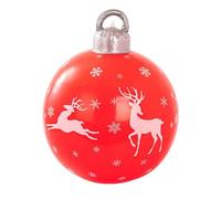 Aufblasbare Weihnachtskugel - 21.65 Inches PVC Christbaumschmuck | Langlebig Leicht - 120g Große Weihnachtsdeko Kugel Mit Guter Visueller Wirkung Perfekt Für Außen Innen Und Festliche Gartendek