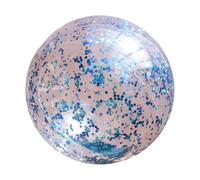 Aufblasbarer Glitzer-Wasserball - Aufblasbarerr Glitzer-Wasserballs, 16-Zoll-aufblasbare Wasserbälle,Schwimmbad-Party-Spielzeug Für Kinder Und Erwachsene, Pool-Wasser- Mit Pumpe, Transparent