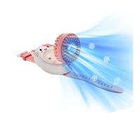 Aufbnach Ventilatore personale portatile, a 3 velocità, ricaricabile, a forma di orologio, per bambini, ragazzi, ragazze, estate, interni, esterni, viaggi, campeggio, picnic, vacanze, feste