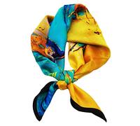 Aufeel Sciarpa quadrata 100% pura seta di gelso da donna, sciarpa di seta, 53 x 53 cm, Spedito, S