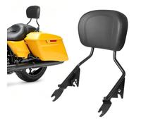 AUFER, Portapacchi per schienale del passeggero staccabile verticale con cuscinetto, per moto, colore nero