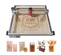 Aufero Laser 2 Incisore laser, incisore laser diode 5W Short Focus, macchina incisione laser su legno/pelle, area incisione 390x390mm, macchina incisione laser for Beginner