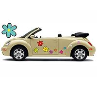 aufgeklebt.de Adesivi Fiore Hippie, di Adesivi Auto - Multi colorato Misto - Hippie 025 (16)