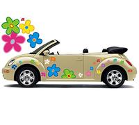 aufgeklebt.de Adesivi Fiore Hippie, di Adesivi Auto - Multi colorato Misto - Hippie 034 (36)