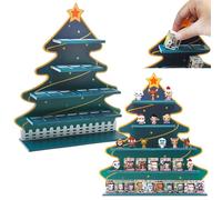 AUFGELD Display compatibile con il calendario del conto alla rovescia Funko Bitty, scaffale organizzativo per Bitty Pops Natale, Bitty Stand, mensola natalizia montabile a parete