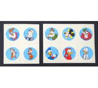Aufkleber-Set 10 Pezzi Adesivi Micky Mouse Paperino Walt Disney 80er