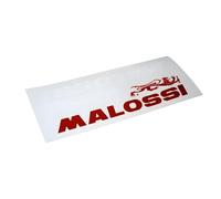 Aufkleber Sticker Set Malossi Löwe Logo Schriftzug rot & weiß, groß 226 x 55mm